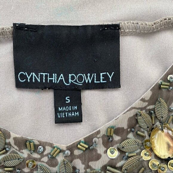 Cynthia  Rowley tank top with jewelled neckline - Picture 10 of 11